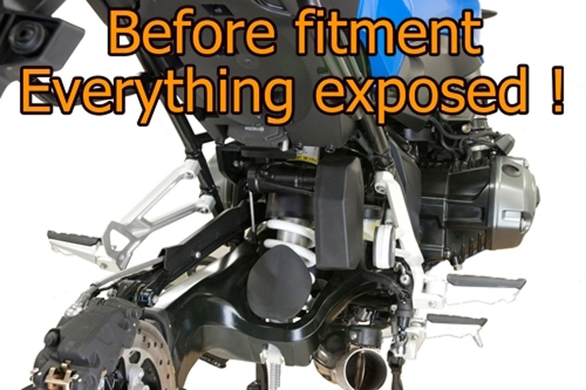 MachineartMoto MudSling Shock Shield | Matte Black | BMW R 1250 RS 2019>Current - Shop name