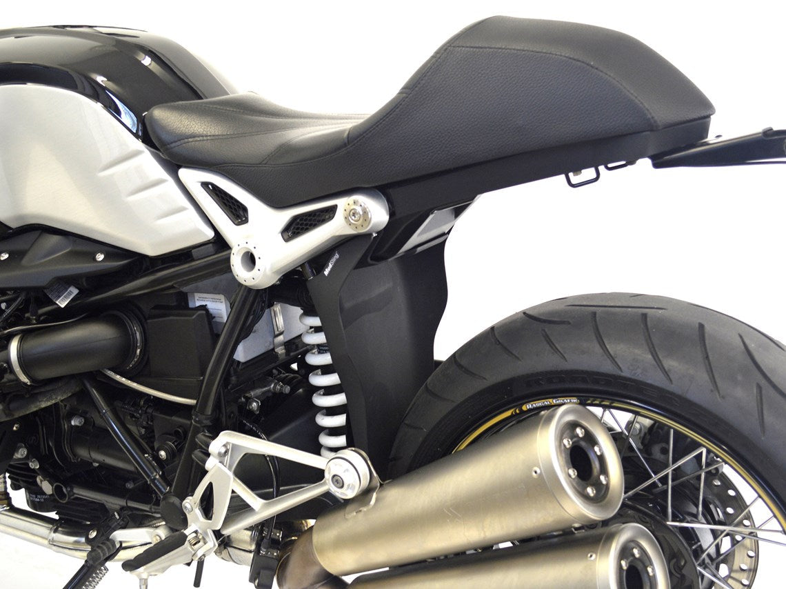 MachineartMoto MudSling Shock Shield | Matte Black | BMW R nineT Pure 2017>2024ย -ย Shop name