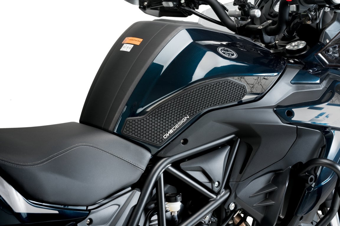 Onedesign Tank Grips | Black | Benelli TRK 502 X 2017>2022 - Pyramid Motorcycle Accessories
