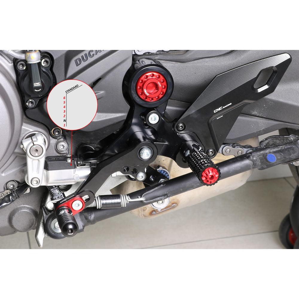 CNC Racing Adjustable Rear Sets Rider for Ducati Monster 937 - Shop name