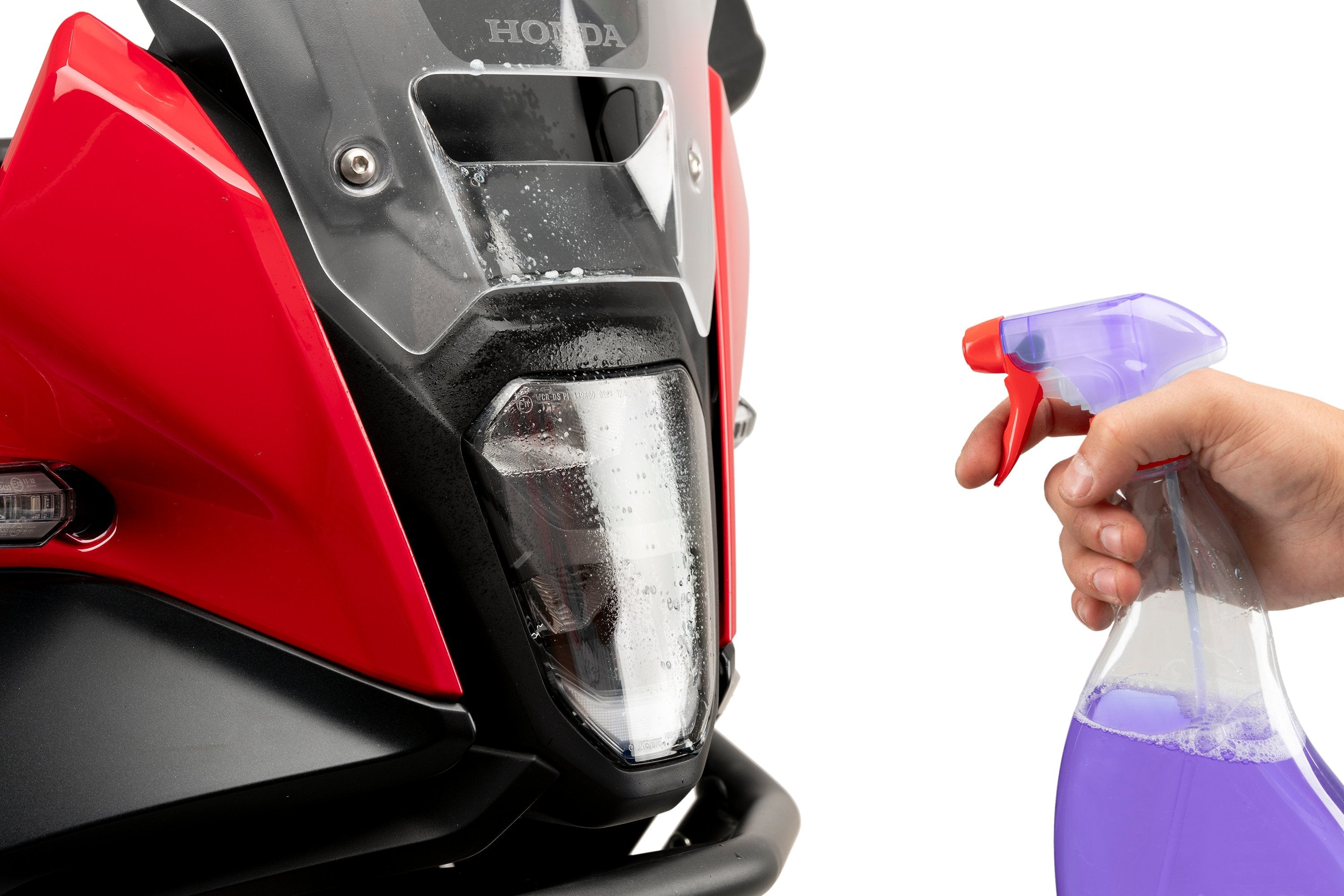 Puig Adhere Headlight Guard | Clear | Honda CB500 Hornet/NX500 2024>Current - Shop name