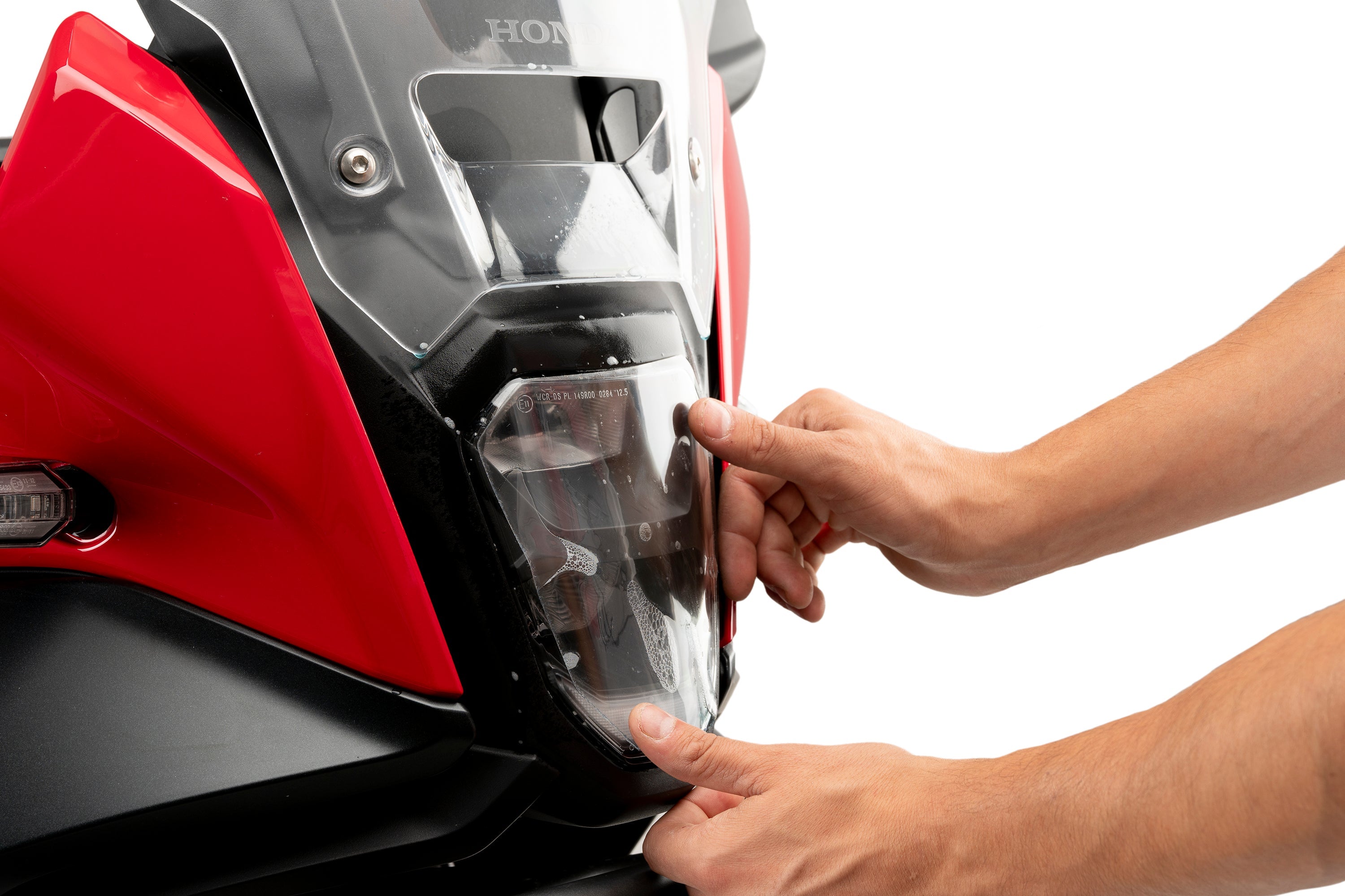 Puig Adhere Headlight Guard | Clear | Honda CB500 Hornet/NX500 2024>Current - Shop name