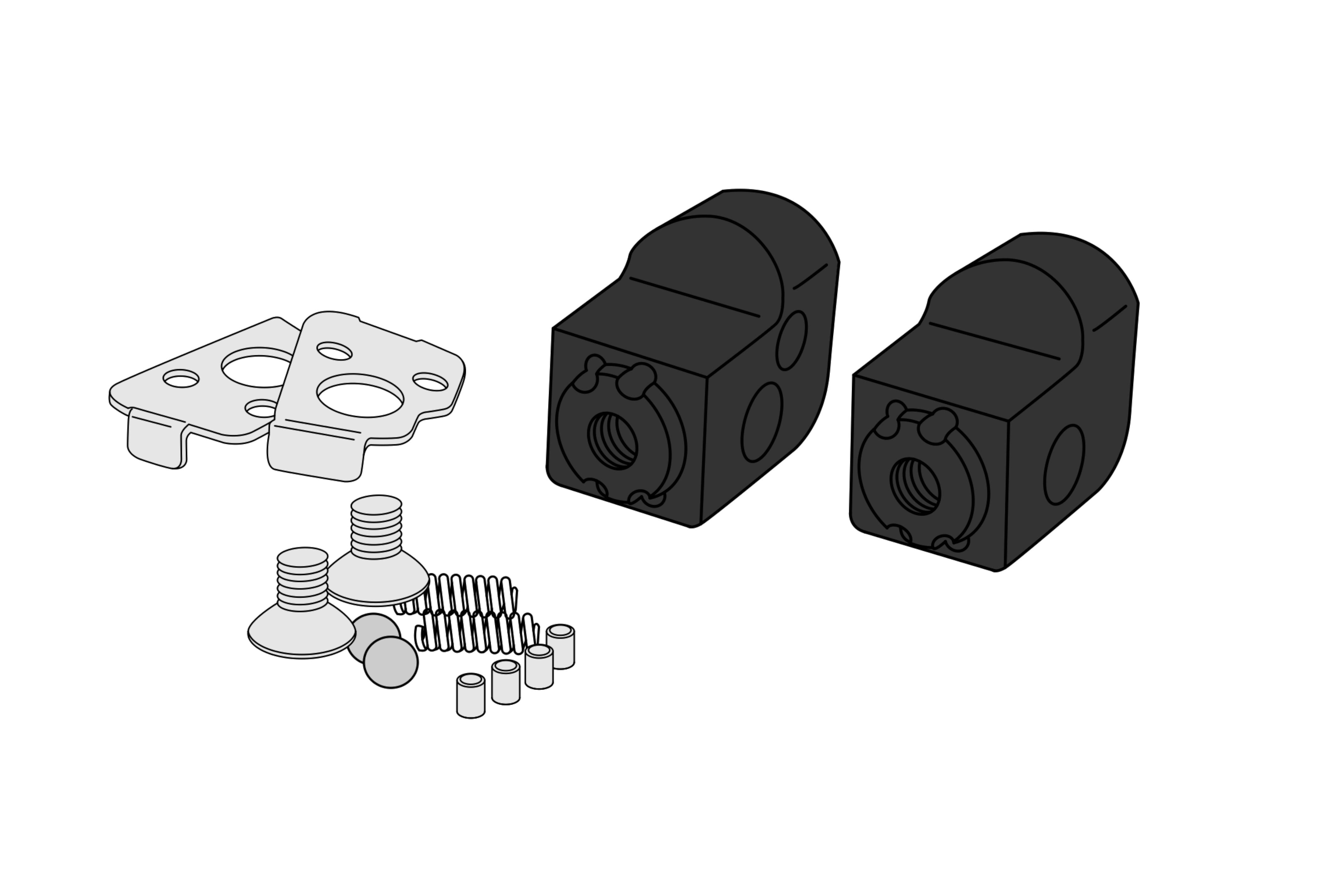 Puig Adjustable Passenger Footpeg Adaptor | Black | Yamaha Tracer 700/GT 2020>2020 - Shop name