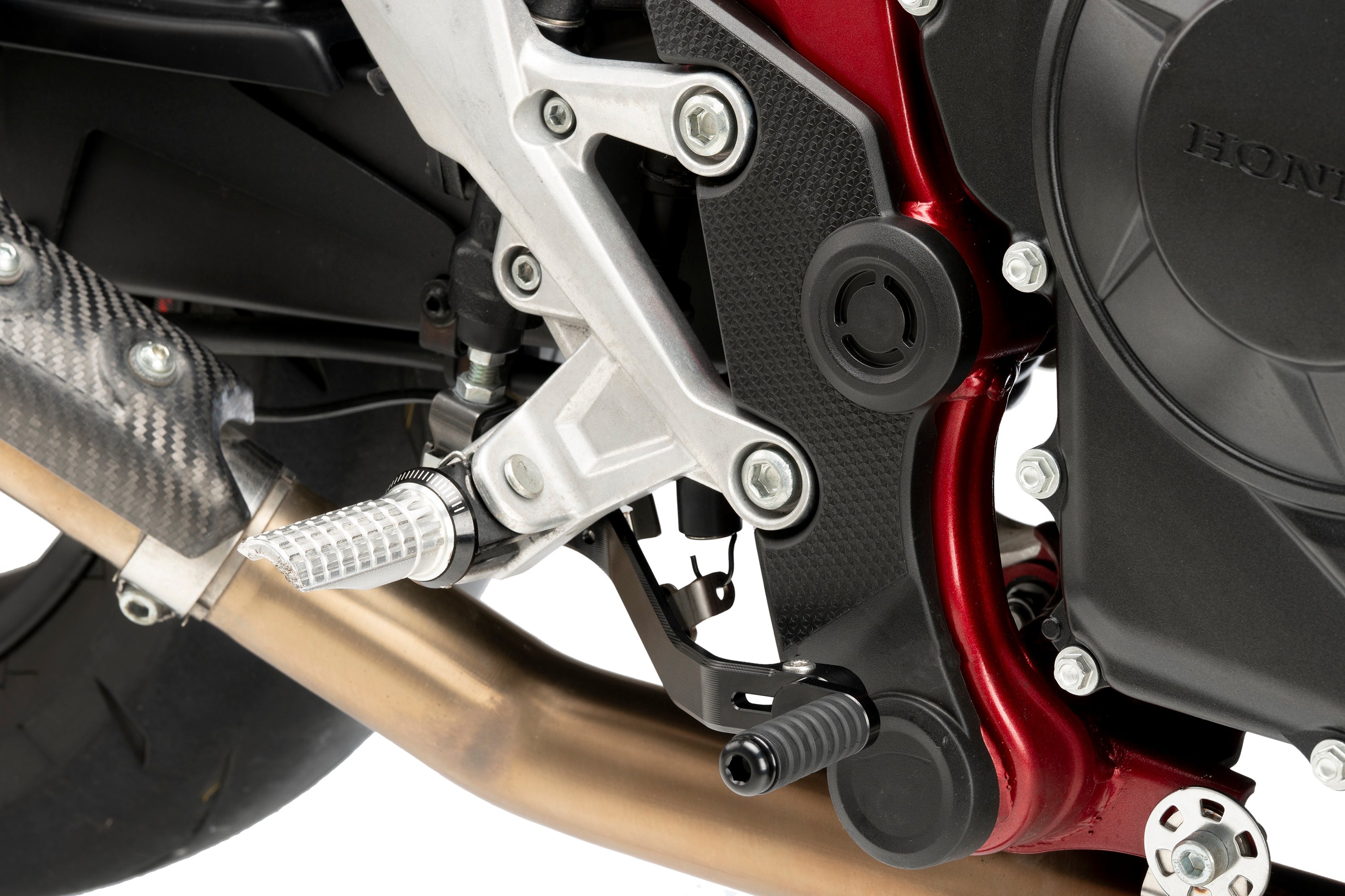 Puig Adjustable Rear Brake Lever | Black | Honda CB750 Hornet 2023>Current - Shop name