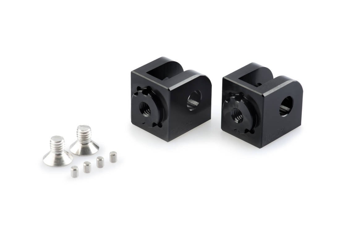 Puig Adjustable Rider Footpeg Adaptor | Black | Honda CB 500 Hornet 2024>Current - Shop name