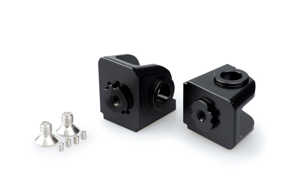 Puig Adjustable Rider Footpeg Adaptor | Black | KTM 890 Adventure 2021>2024 - Shop name