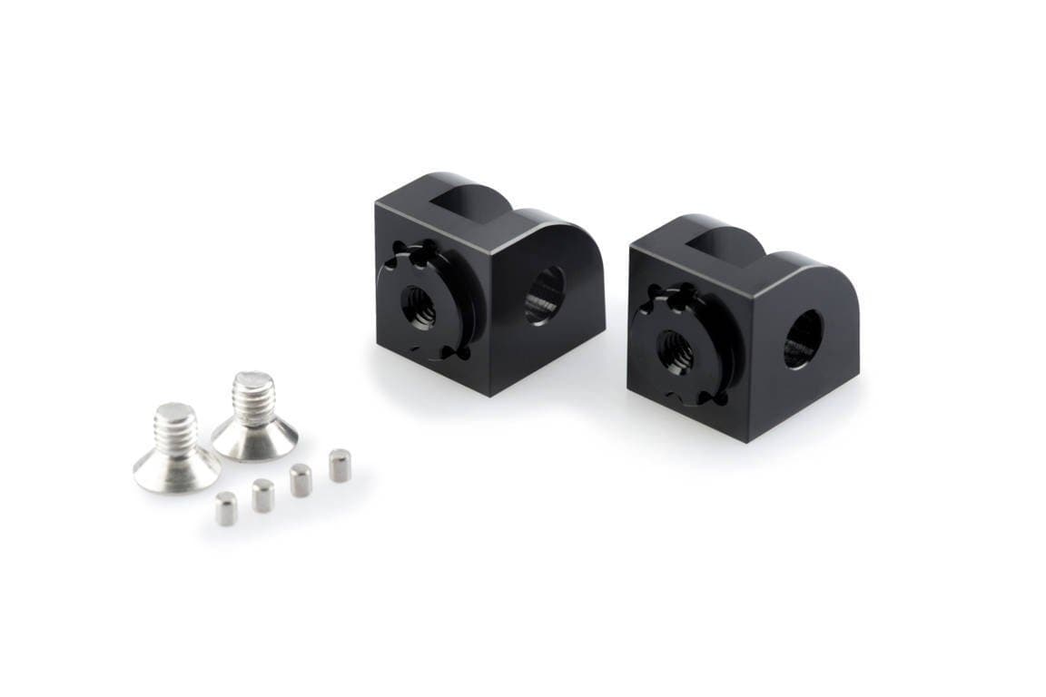 Puig Adjustable Rider Footpeg Adaptor | Black | Suzuki GSX-R250 2017>Current - Shop name