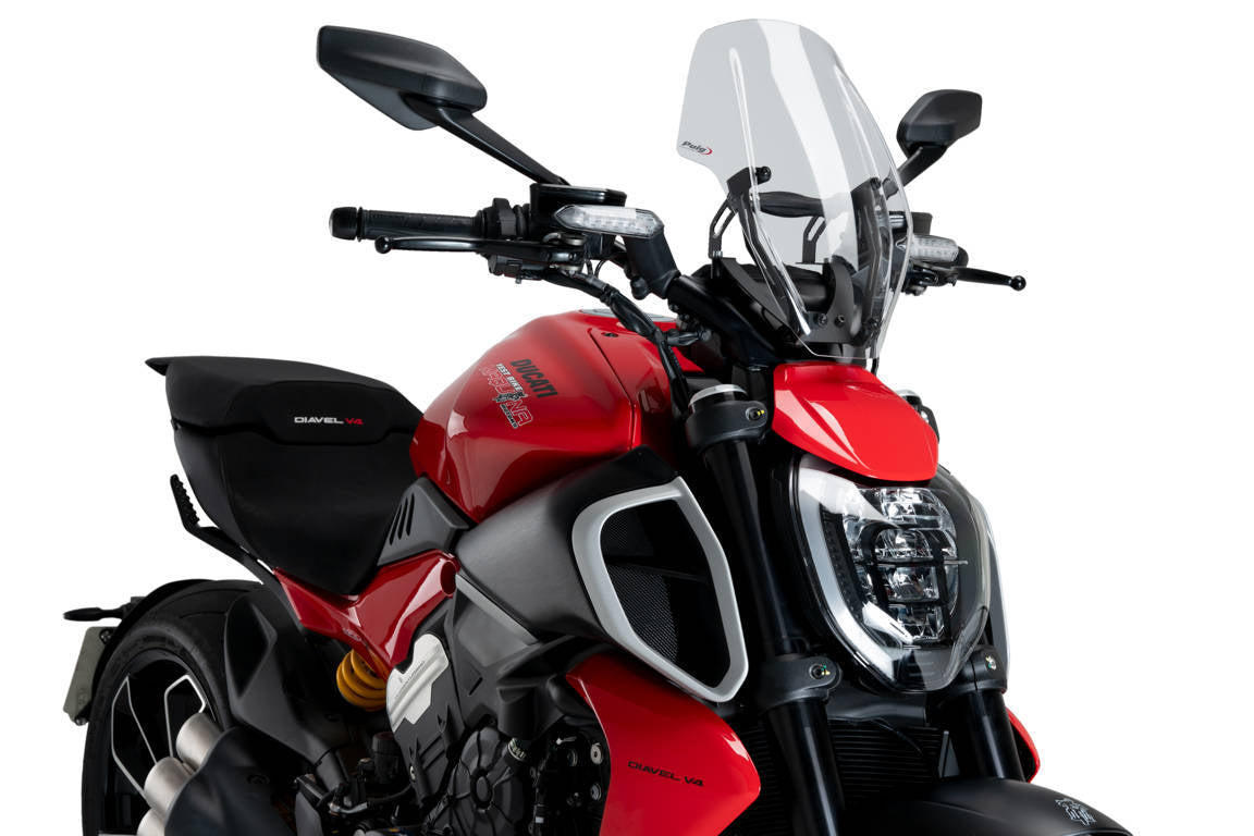 Puig Adjustable Sport Screen | Clear | Ducati Diavel V4 2024>Current - Shop name