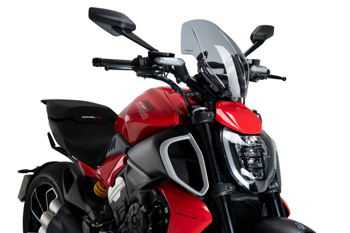 Puig Adjustable Sport Screen | Light Smoke | Ducati Diavel V4 2024>Current - Shop name