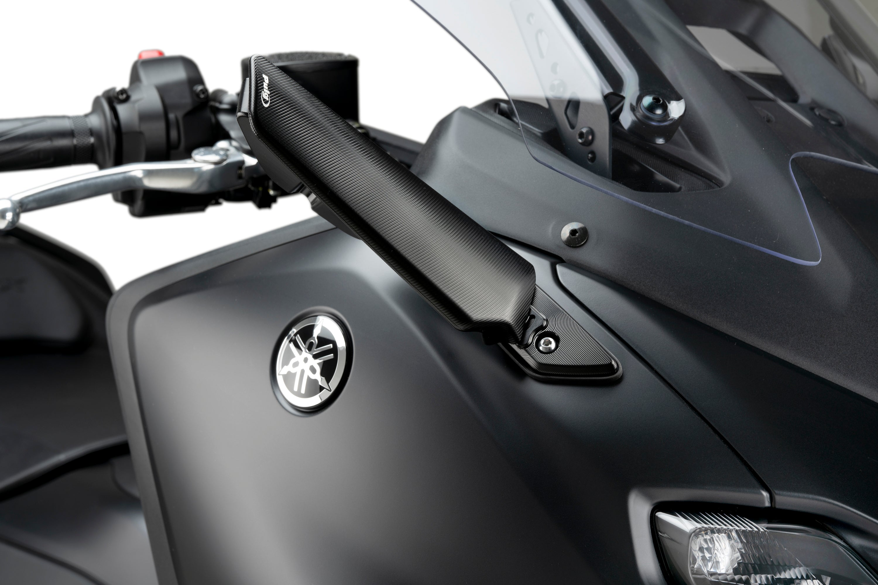 Puig Aileron Right Mirror | Black | Yamaha TMAX 560 2022>2024 - Shop name