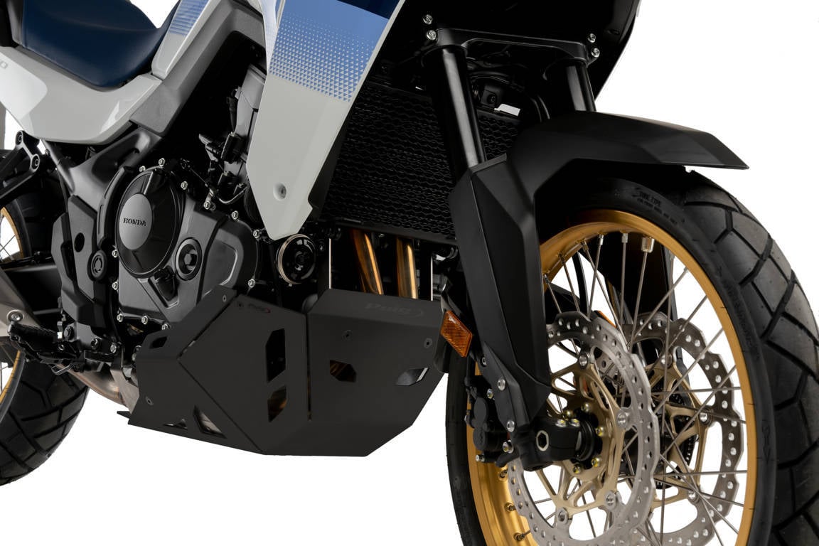 Puig Aluminium Belly Pan | Black | Honda XL750 Transalp 2023>Current - Shop name