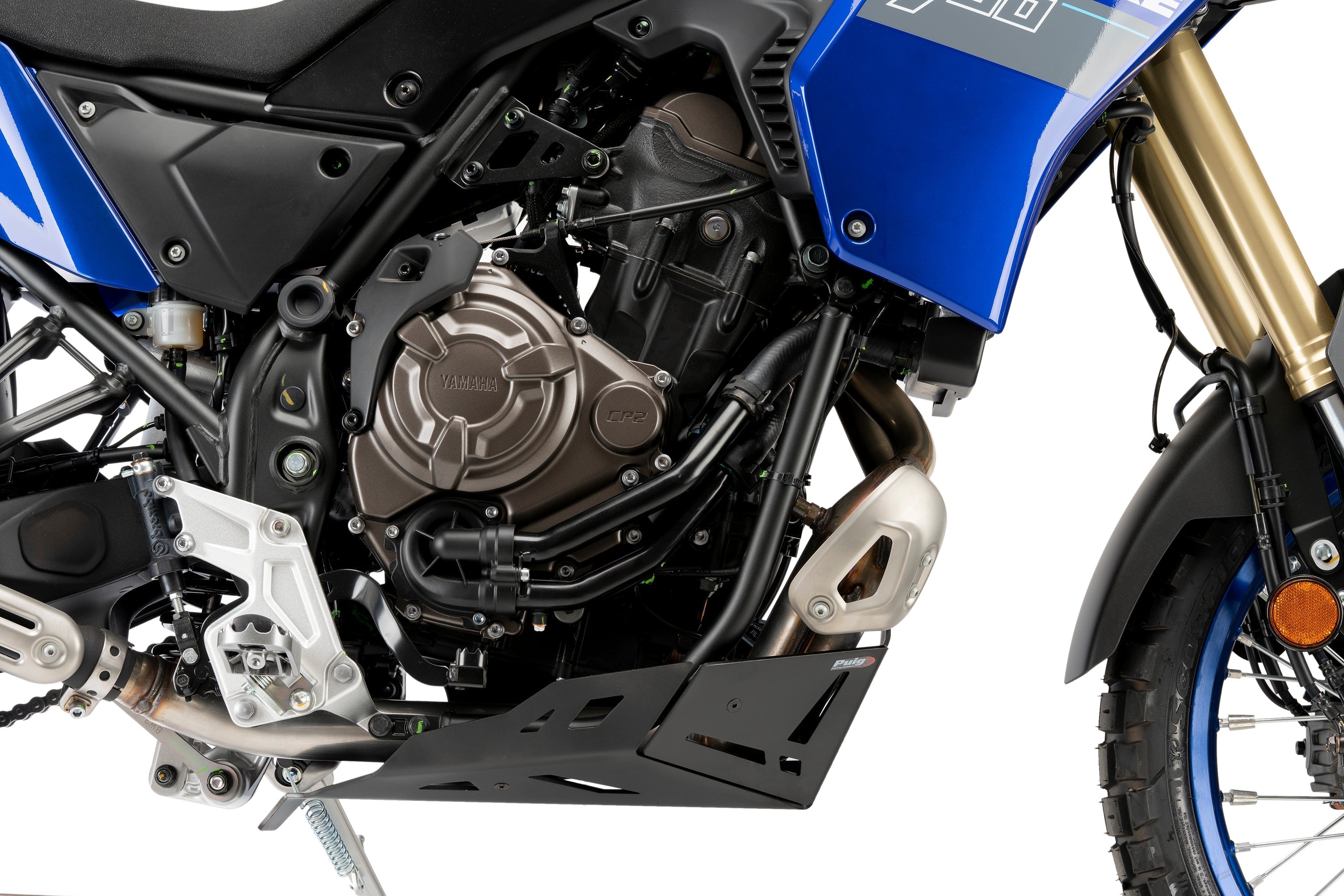 Puig Aluminium Belly Pan | Black | Yamaha Tenere 700 2019>2024 - Shop name