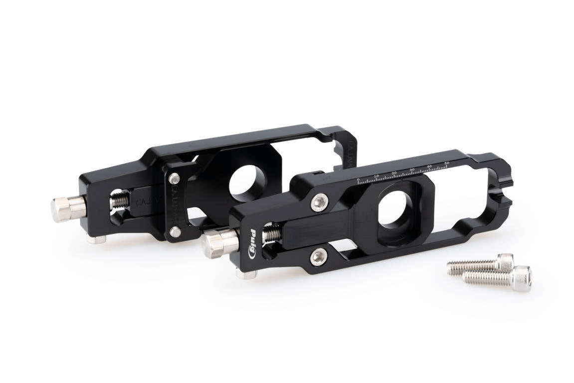 Puig Aluminium Chain Tensioner | Black | Aprilia RS660 2021>Current - Shop name