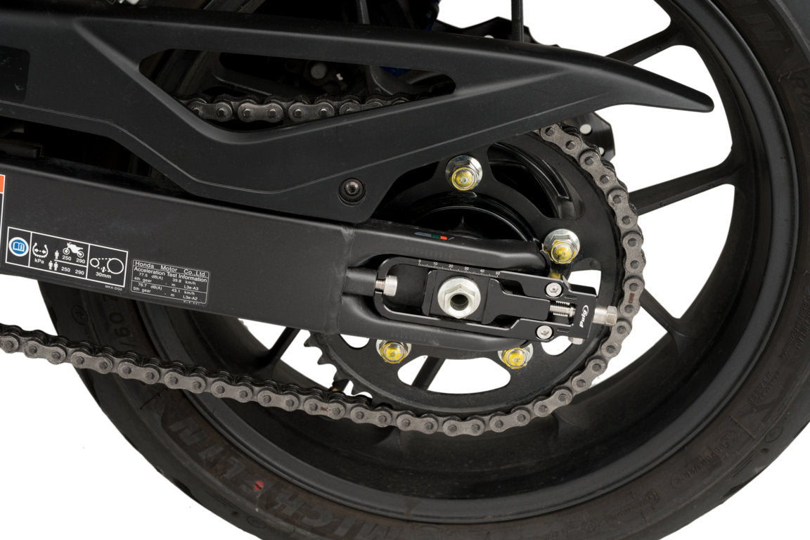 Puig Aluminium Chain Tensioner | Black | Honda CB750 Hornet 2023>Current - Shop name