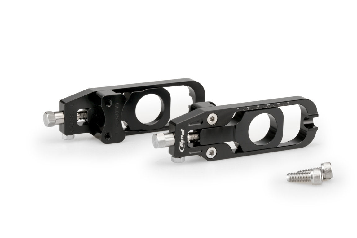 Puig Aluminium Chain Tensioner | Black | Yamaha MT-09 SP 2021>2023 - Shop name