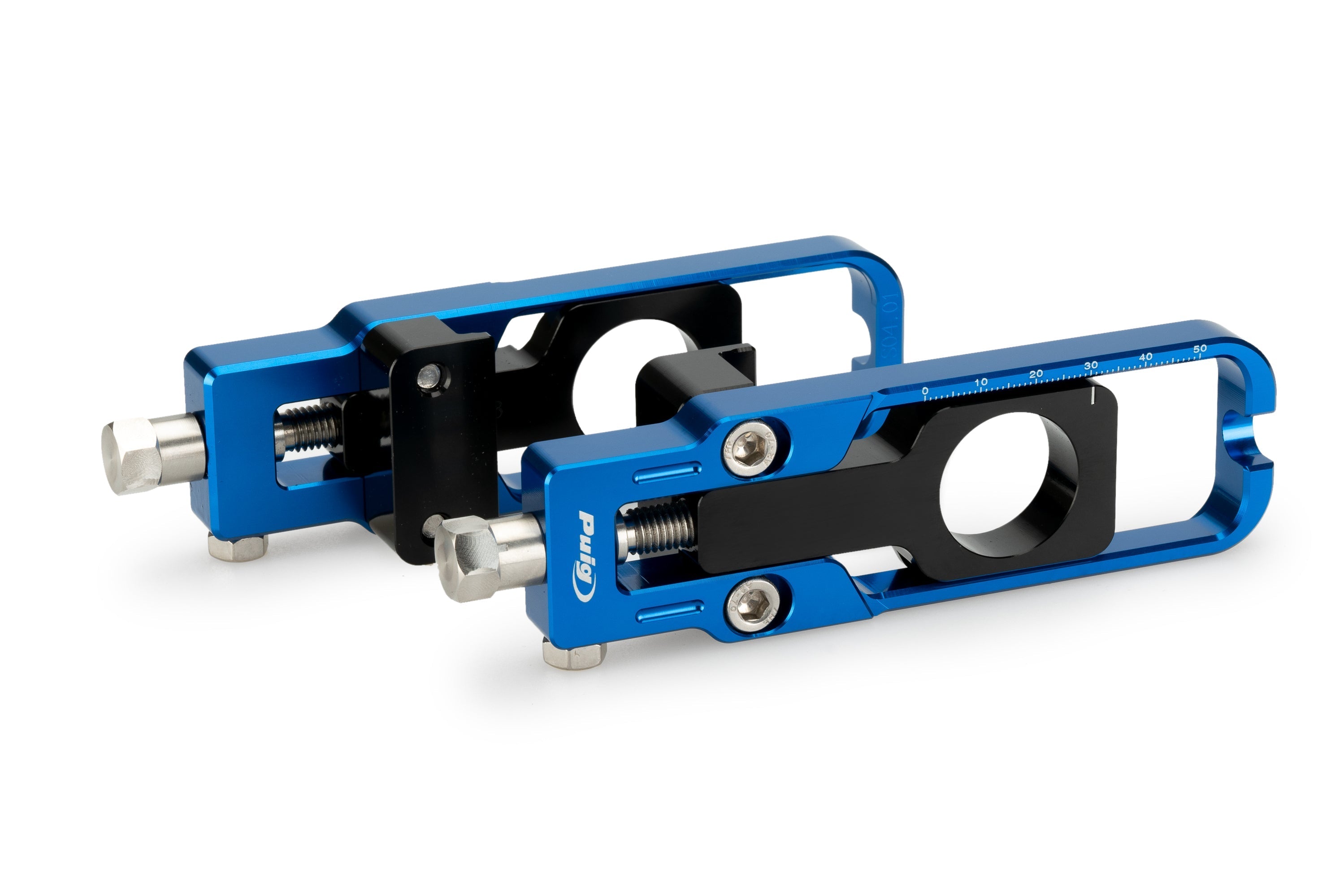 Puig Aluminium Chain Tensioner | Blue | Suzuki GSX-8R/S 2023>Current - Shop name