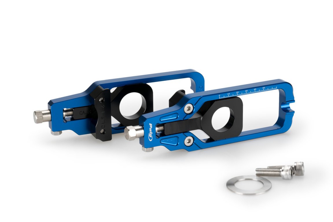 Puig Aluminium Chain Tensioner | Blue | Suzuki GSX-R1000 2009>2016 - Shop name