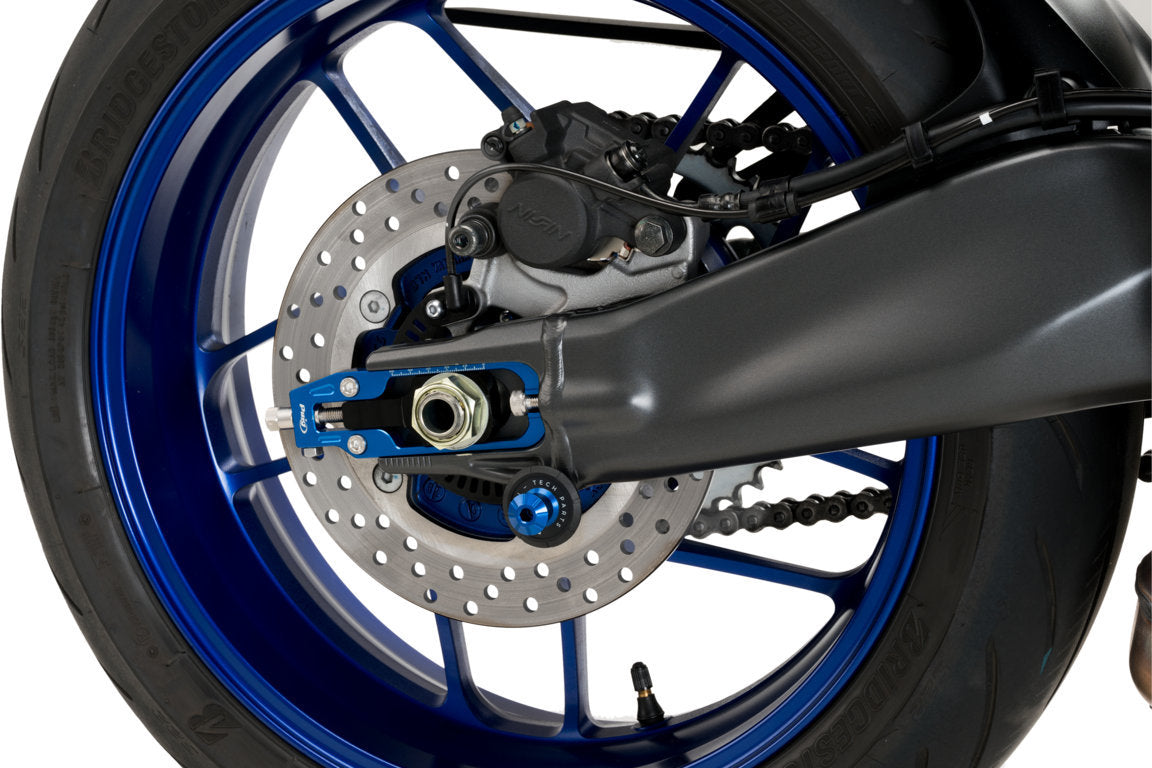 Puig Aluminium Chain Tensioner | Blue | Yamaha MT-09 SP 2021>2023 - Shop name