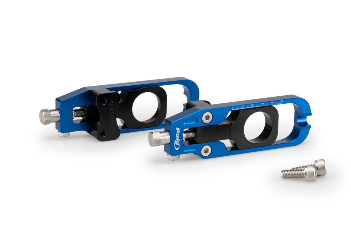Puig Aluminium Chain Tensioner | Blue | Yamaha MT-09 SP 2021>2023 - Shop name