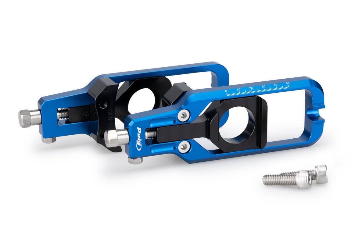 Puig Aluminium Chain Tensioner | Blue | Yamaha YZF-R1 2009>2014 - Shop name