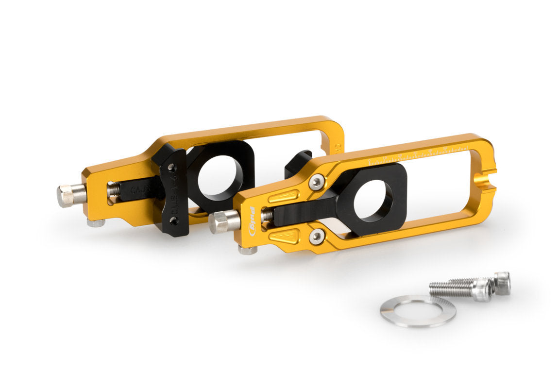 Puig Aluminium Chain Tensioner | Gold | Suzuki GSX-R1000 2009>2016 - Shop name