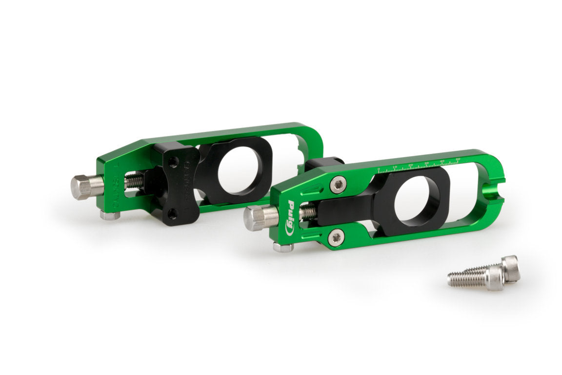 Puig Aluminium Chain Tensioner | Green | Yamaha MT-09 2021>2023 - Shop name
