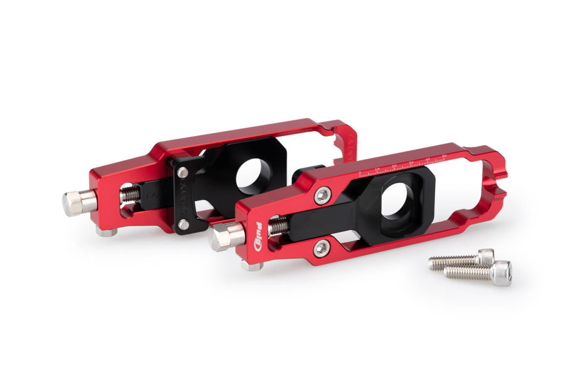 Puig Aluminium Chain Tensioner | Red | Aprilia RS660 2021>Current - Shop name
