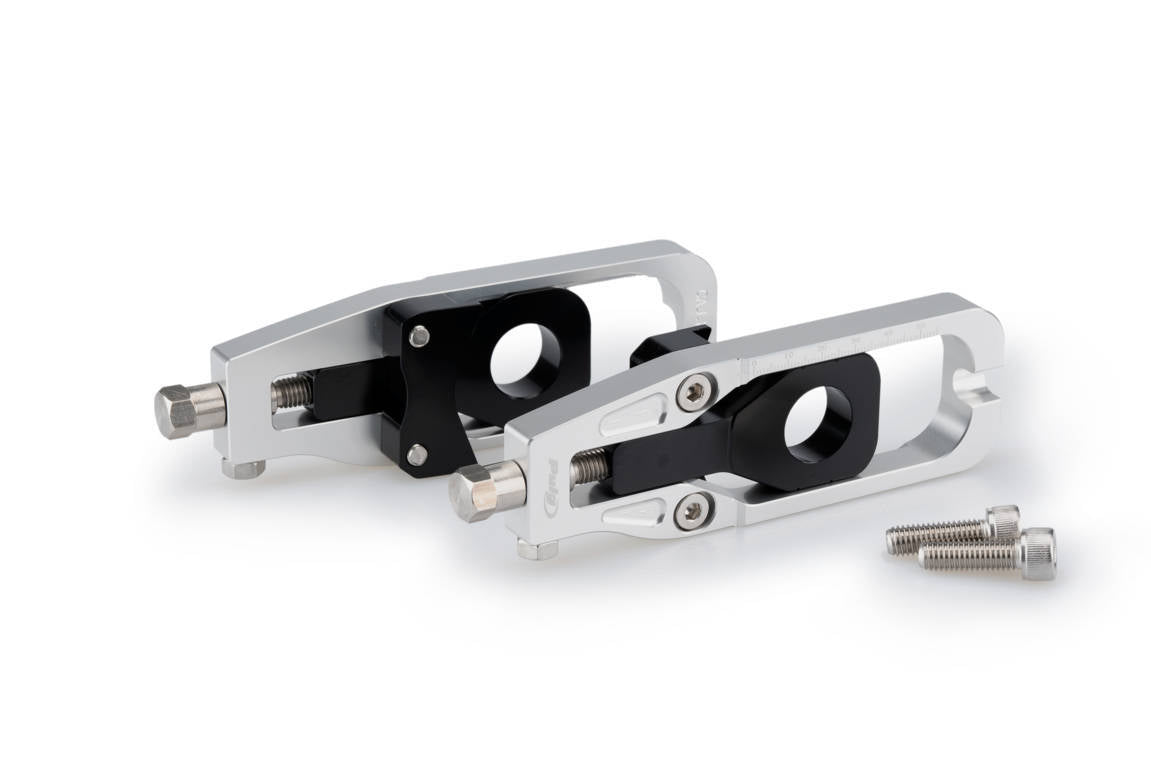Puig Aluminium Chain Tensioner | Silver | Kawasaki Z900 2017>Current - Shop name