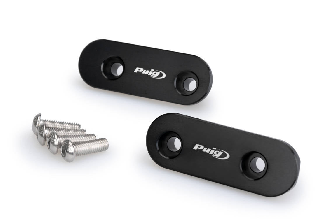 Puig Aluminium Mirror Caps | Black | BMW S 1000 RR 2023>Current - Shop name