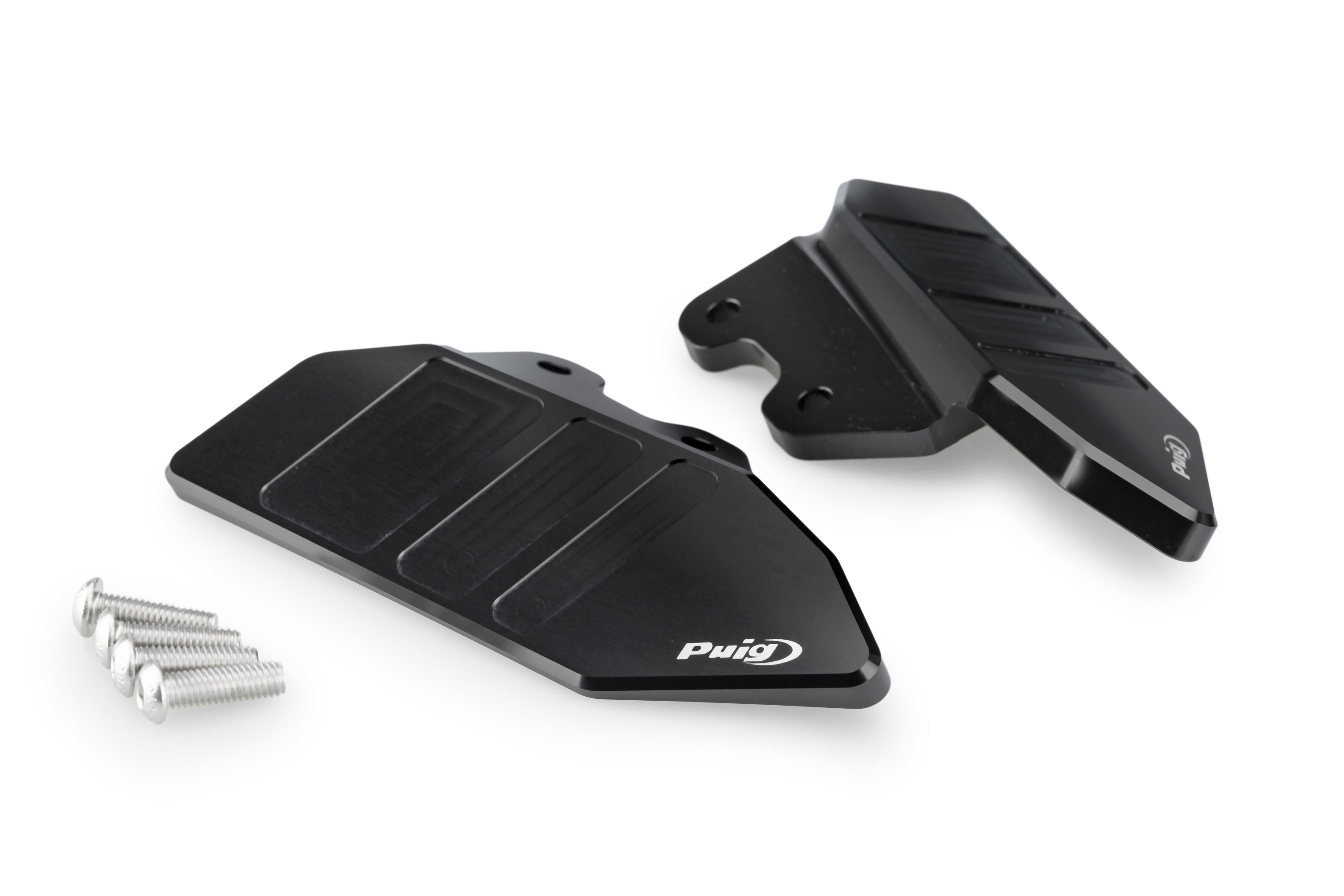 Puig Aluminium Mirror Caps | Black | Kymco AK550 Premium 2024>Current - Shop name