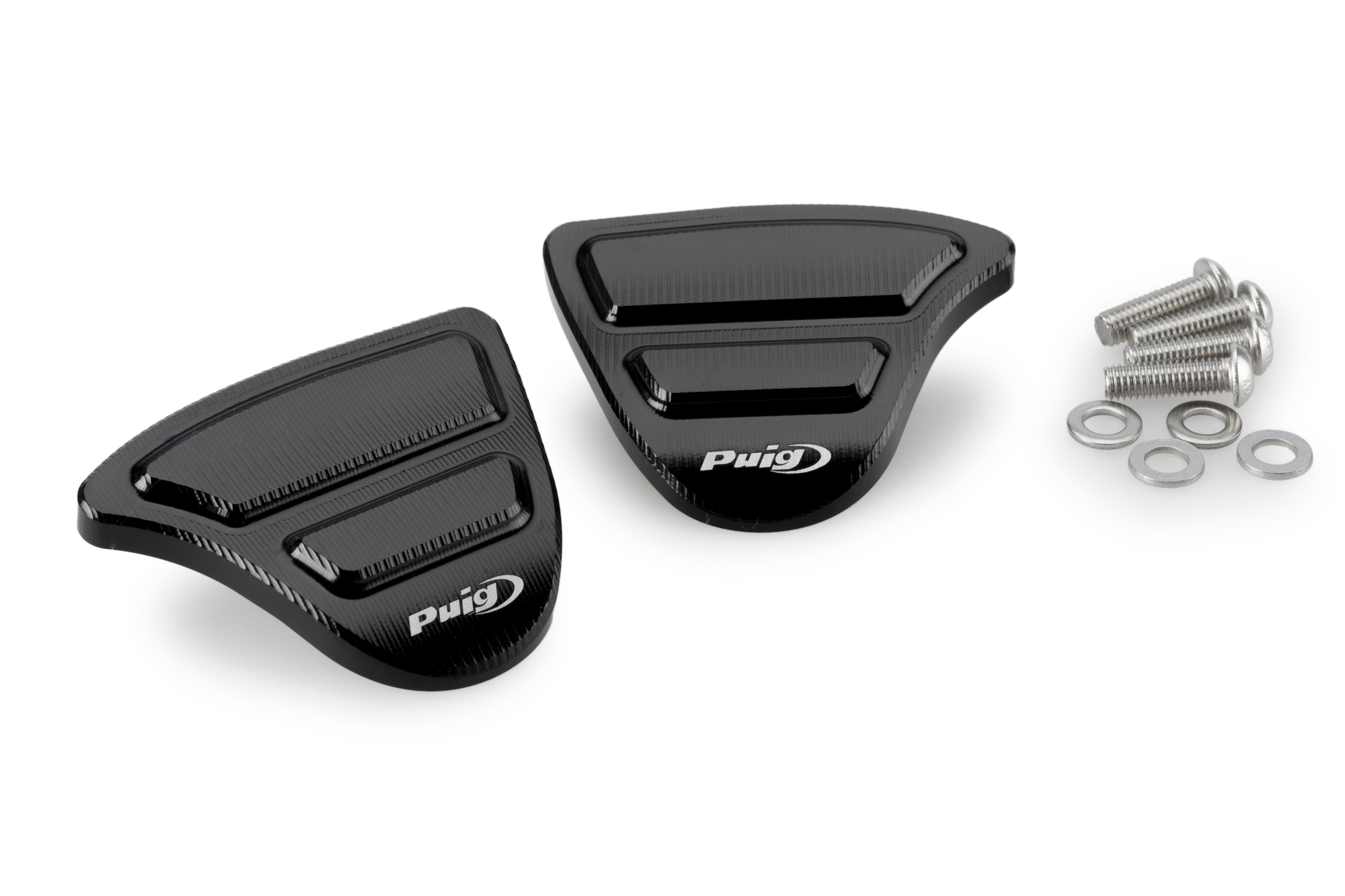 Puig Aluminium Mirror Caps | Black | Yamaha R1/R1M - Shop name