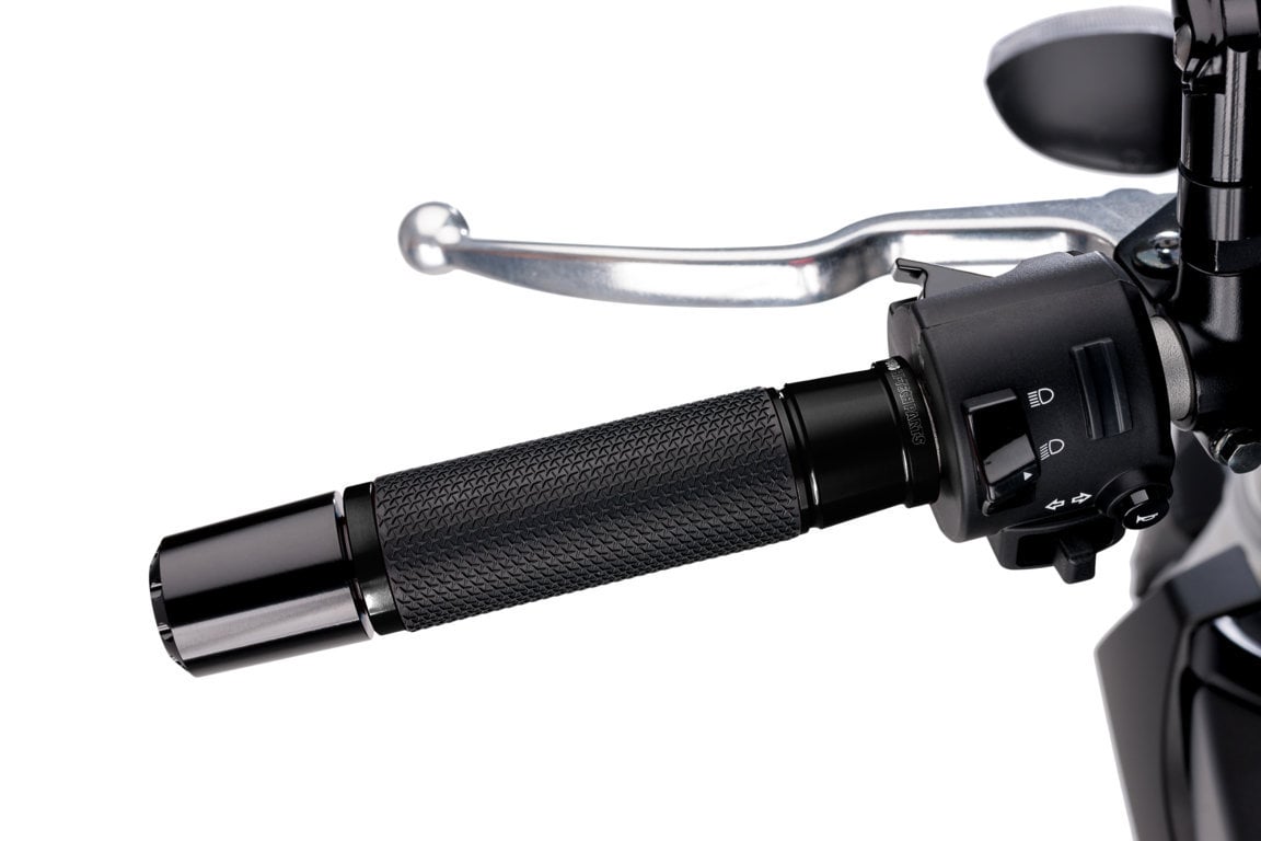 Puig Ascent Grips - 123mm | Black - Shop name