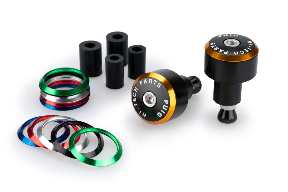 Puig Balance Bar Ends | Black w/ Coloured RingsΒ -Β Shop name