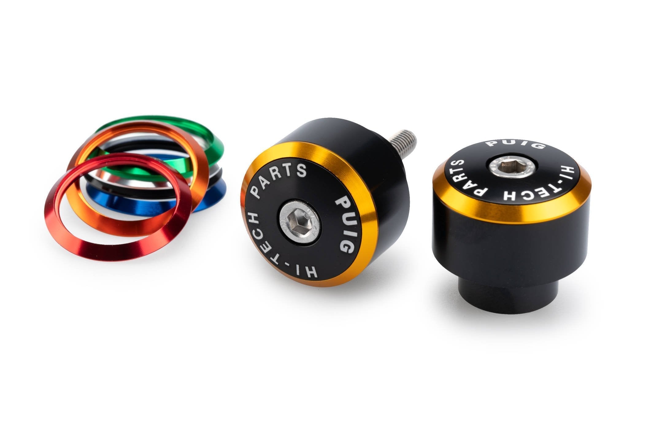 Puig Balance Bar Ends | Black w/ Coloured Rings | Honda XL750 Transalp 2023>Current - Shop name