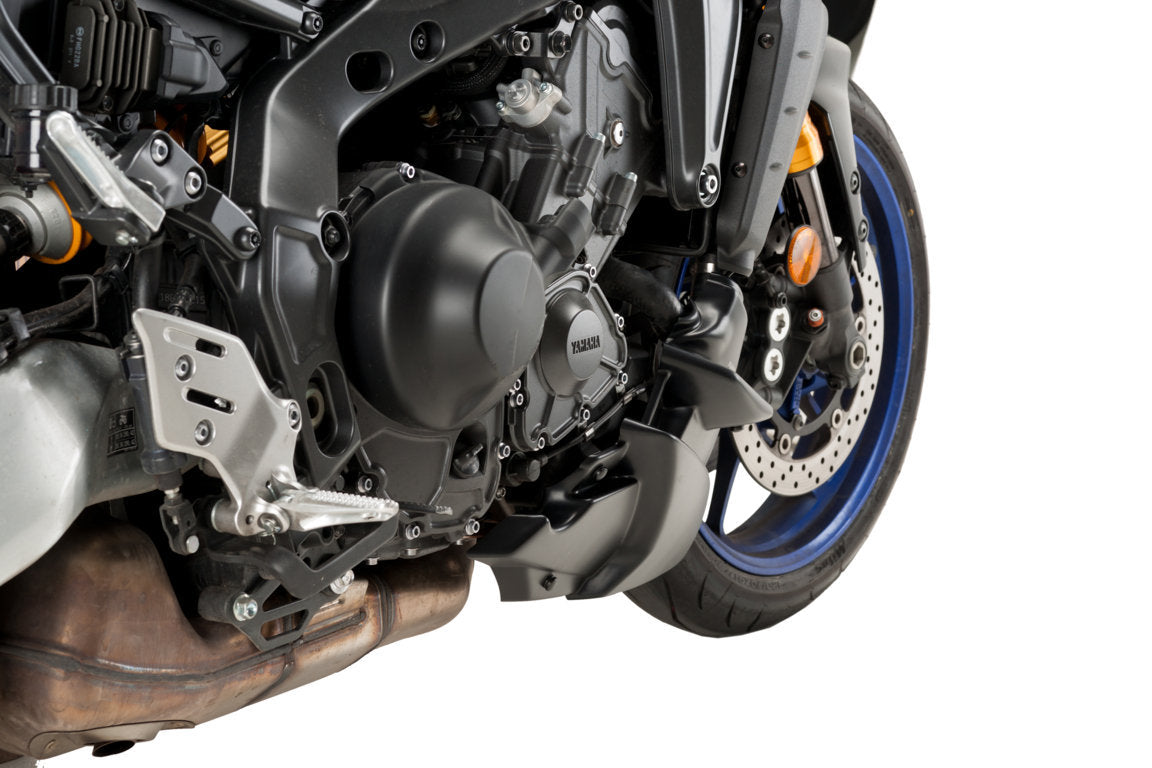 Puig Belly Pan | Matte Black | Yamaha MT-09 2021>Current - Pyramid Motorcycle Accessories