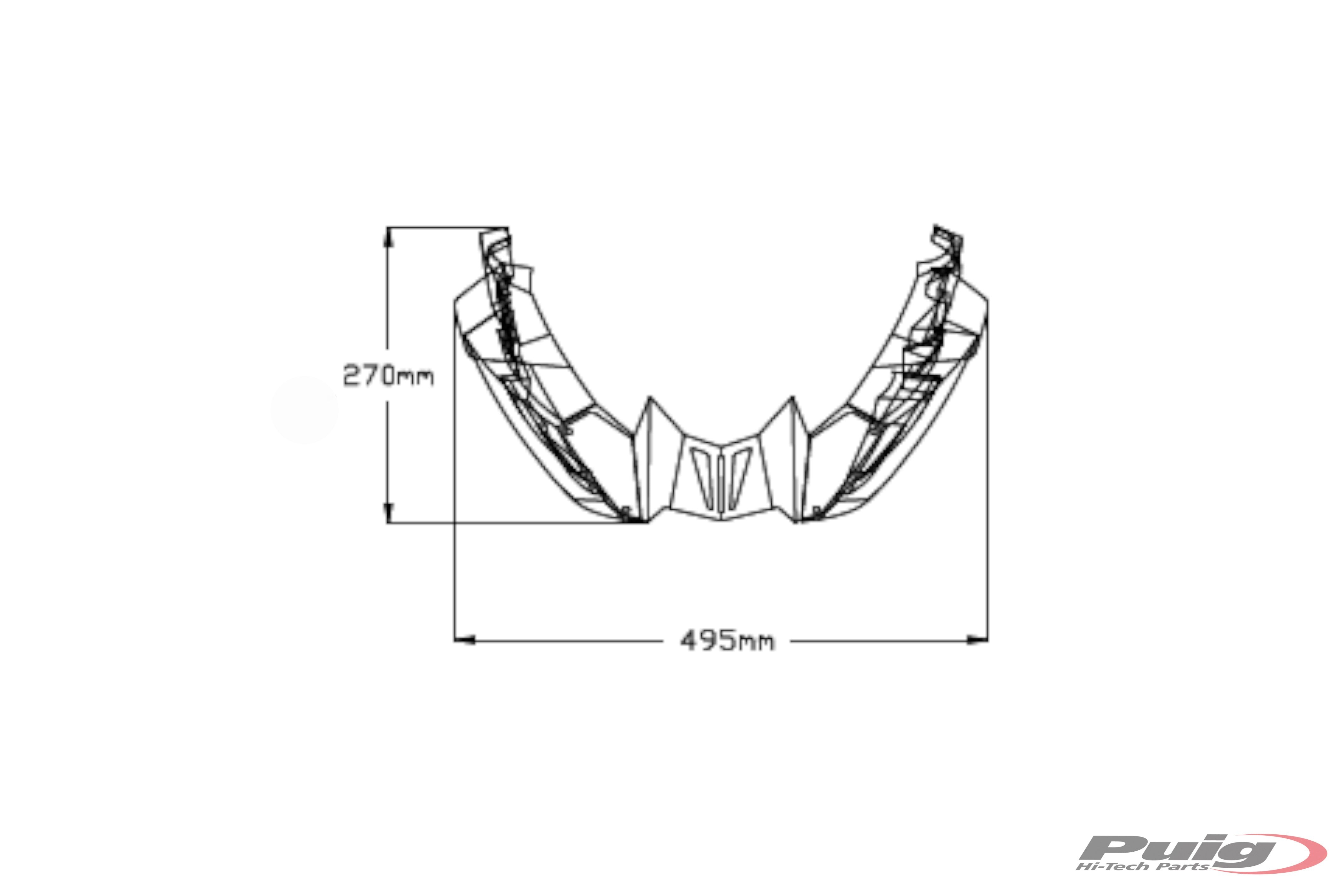 Puig Belly Pan | Matte Black | Yamaha MT-09 2021>Current - Pyramid Motorcycle Accessories