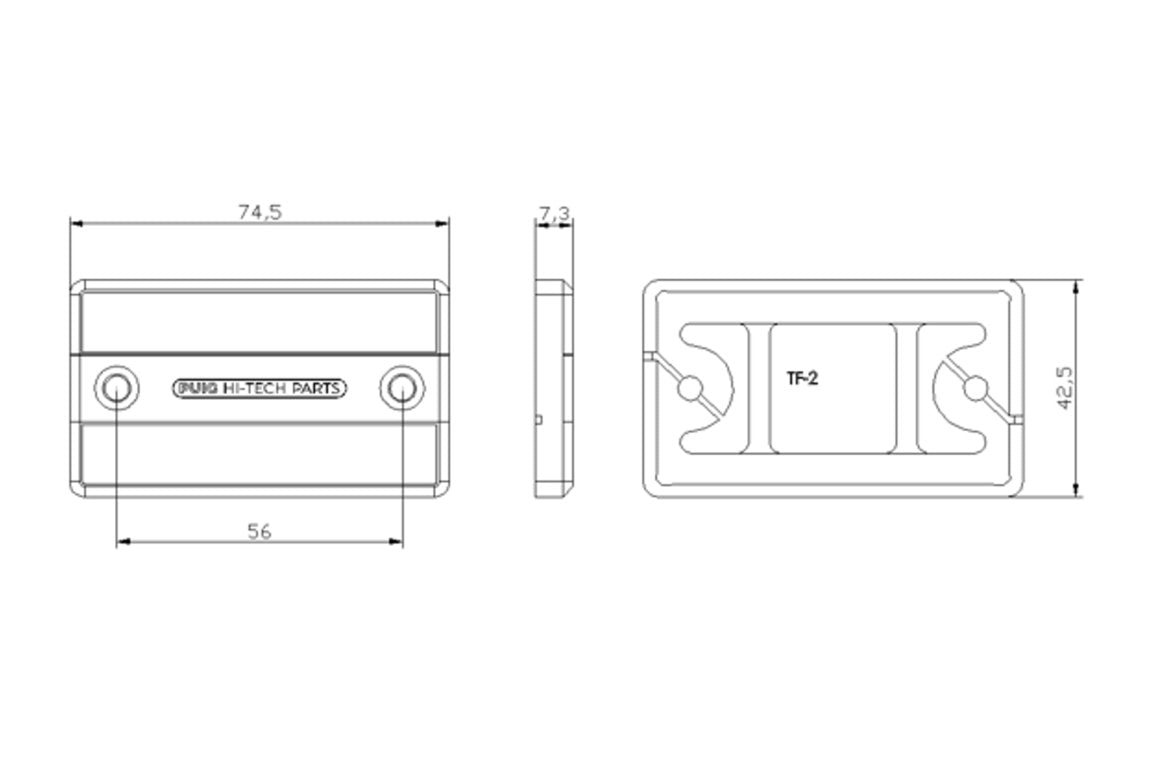 Puig Brake Fluid Reservoir Cover | Black | Suzuki GSX-S 750 2017>2021 - Shop name