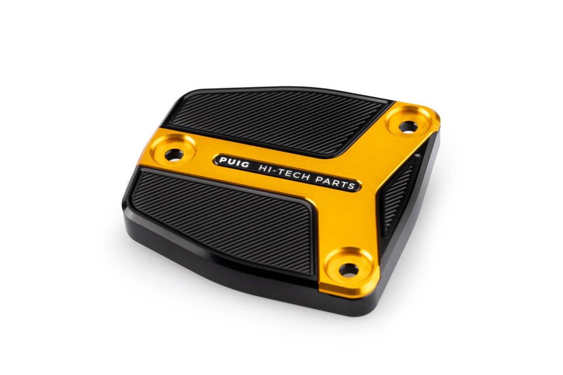Puig Brake Fluid Reservoir Cover | Gold | Harley Davidson Sportster S (RH1250S) 2021>2023 - Shop name
