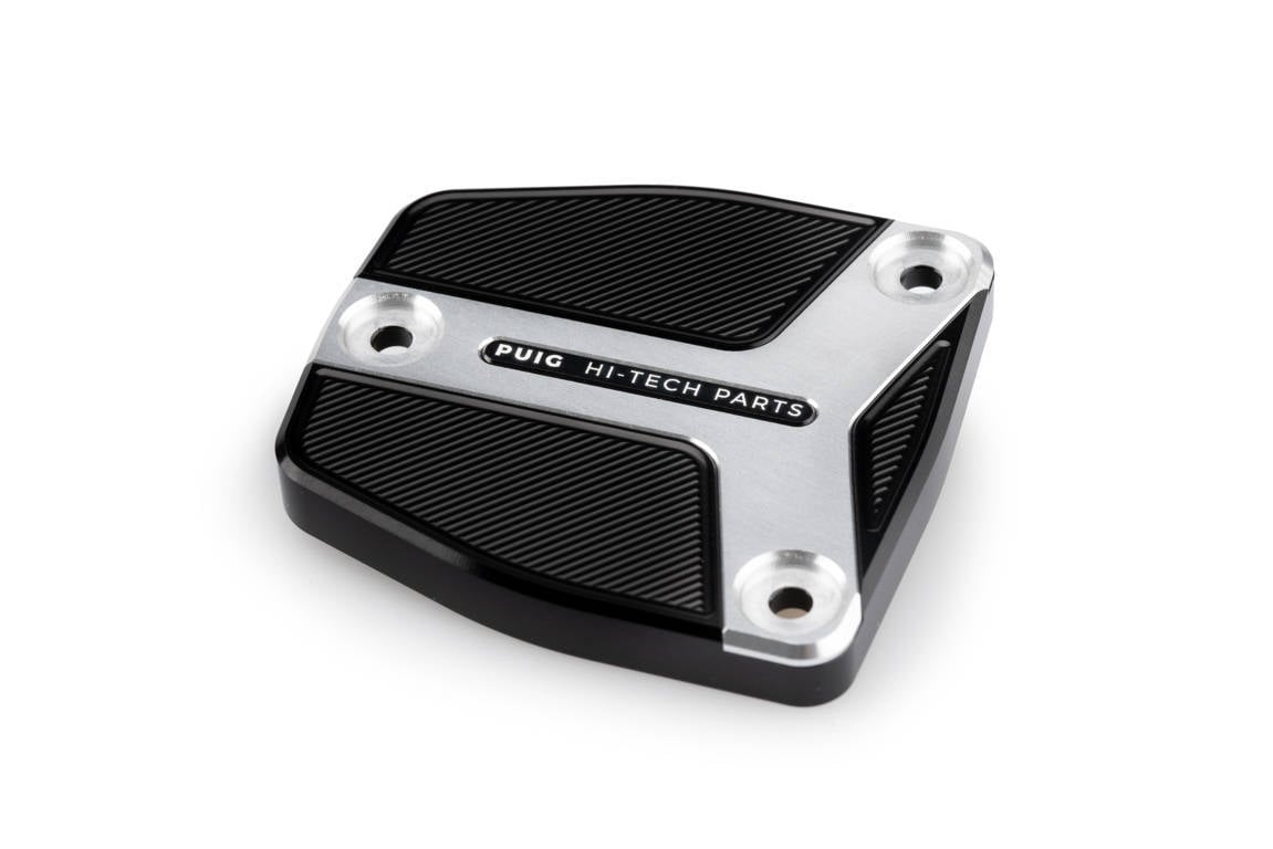 Puig Brake Fluid Reservoir Cover | Silver | Harley Davidson Sportster S (RH1250S) 2021>2023 - Shop name