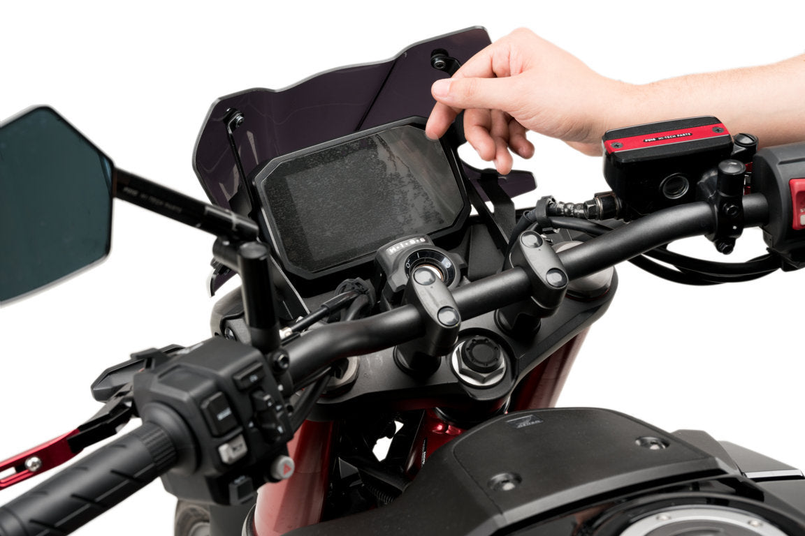 Puig Dashboard Protector | Clear | Honda CB750 Hornet 2023>2024 - Shop name
