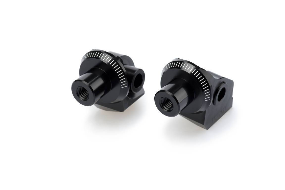 Puig Enduro Footpeg Adaptors Rider | Black | BMW R 1300 GS 2023>Current - Shop name