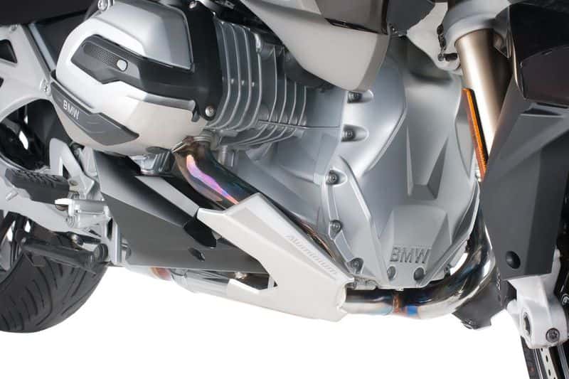 Puig Exhaust Deflector | Silver | BMW R 1200 RT 2014>2018 - Shop name