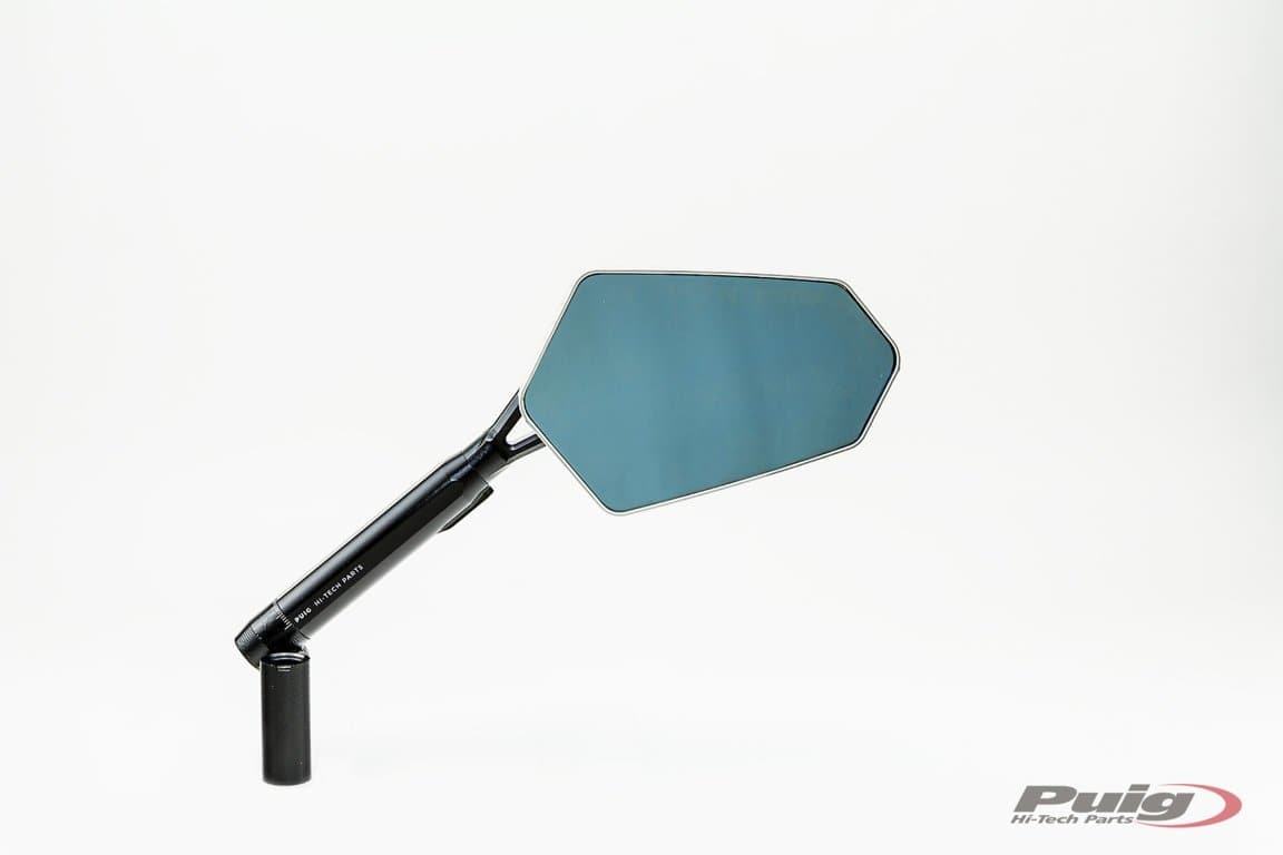 Puig Explorer Mirror Right - M10 Fitment | Black/Aluminium - Shop name