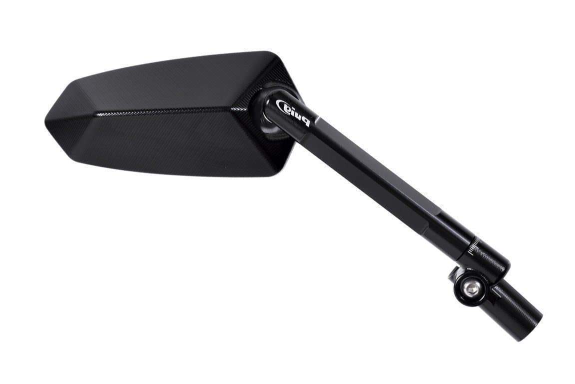 Puig F1.1 Mirror Right - M10 Fitment | Black/Black - Shop name