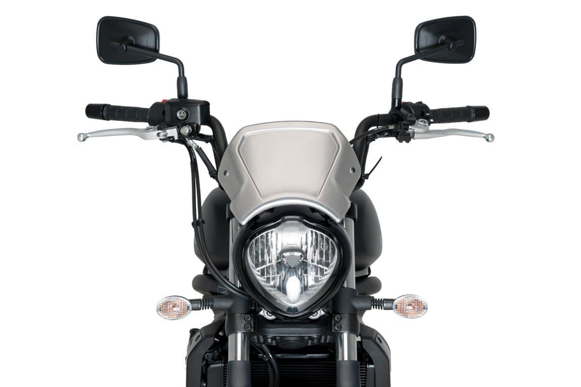 Puig Fly Screen - Fork Mounted | (Aluminium) Silver | Moto Guzzi V7 Stone 850 2021>Current - Shop name