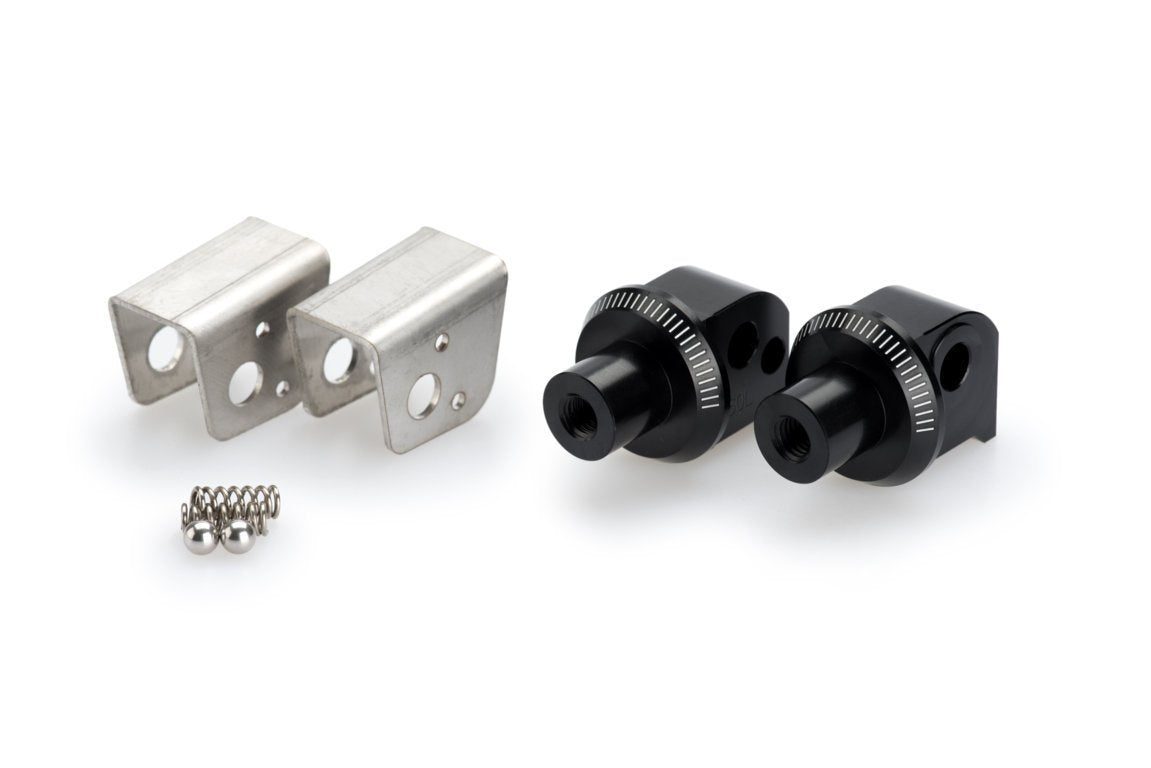 Puig Footpeg Adaptors Passenger | Black | BMW F 850 GS 2018>Current - Shop name