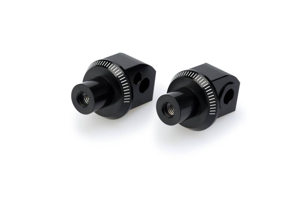 Puig Footpeg Adaptors Passenger | Black | Benelli Leoncino 500 2016>Current - Shop name