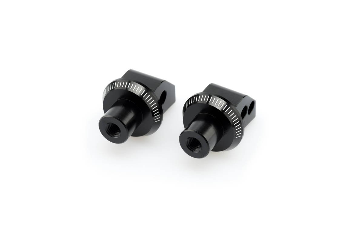 Puig Footpeg Adaptors Passenger | Black | Honda CB 500 Hornet 2024>Current - Shop name