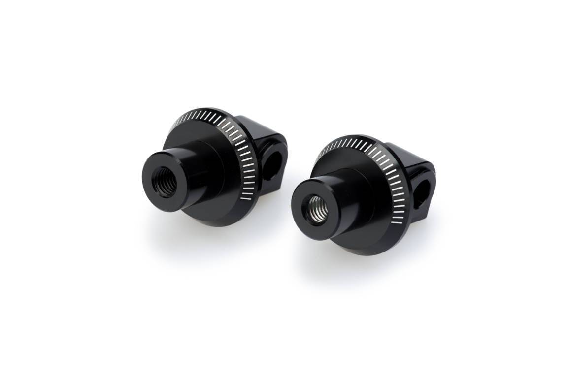 Puig Footpeg Adaptors Passenger | Black | Suzuki GSX-R250 2017>Current - Shop name