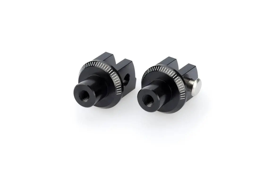 Puig Footpeg Adaptors Passenger | Black | Yamaha Tracer 7 2020>Current - Shop name